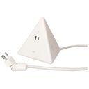 MAX HAURI Power Strip Energy Pyramid 2x T13, White (163737)