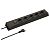 MAX HAURI Steckdosenleiste Power Line 5x T13 mit Schalter, Schwarz (127387)