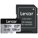 LEXAR Silver Plus microSDXC, UHS-I U3, 128GB (LMS1066128G-BNAAG)