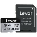 LEXAR Silver Plus microSDXC, UHS-I U3, 256GB (LMS1066256G-BNAAG)