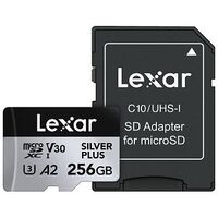 LEXAR Silver Plus microSDXC, UHS-I U3, 256GB (LMS1066256G-BNAAG)
