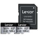 LEXAR Silver Plus microSDXC, UHS-I U3, 128GB, Pack of 2 (LMSSIPL128G-B2ANG)