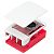 RASPBERRY PI 5 Official Case mit Lüfter, Rot / Weiss