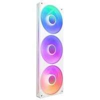NZXT F Series F360 RGB Core Single-Frame Fan Unit, 360mm, Matte White (RF-U36HF-W1)