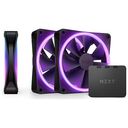 NZXT F Series F120 RGB DUO, 120mm, Matte Black, Pack of 3 (RF-D12TF-B1)