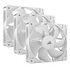 CORSAIR RS-Series RS120, White, 120mm, Pack of 3 (CO-9050193-WW)