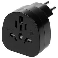 FURBER power Reiseadapter Welt - CH, Schwarz (F01830)