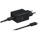 SAMSUNG Fast Charging Adapter 45 Watts with Data Cable, Black (EP-T4511XBEGEU)