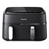 PHILIPS Dual Basket Airfryer 3000 Series, Black / Silver, CH Version (NA351/09)