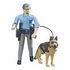 BRUDER Polizist mit Hund (62150)