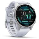 GARMIN fenix 8 - AMOLED, Steinweiss / Silber, 43mm (010-02903-00)