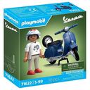 PLAYMOBIL 1969 Vespa 150 Sprint Veloce, Blue (71622)