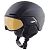 ALPINA Alto Q-Lite Ski Helmet, S (51 - 55 cm), Black Matt - Gold