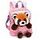 NICI Rucksack mit Roter Panda Plüschtier, Rosa (49853)