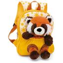 NICI Rucksack mit Roter Panda Plüschtier, Gelb (49854)