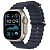APPLE Watch Ultra 2 GPS + Cellular, 49mm Titangehäuse, Natur mit Ocean Band, Marine (MX4D3FD/A)