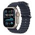 APPLE Watch Ultra 2 GPS + Cellular, 49mm Titangehäuse, Natur mit Ocean Band, Marine (MX4D3FD/A)