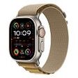 APPLE Watch Ultra 2 GPS + Cellular, 49mm Titangehäuse, Natur mit Alpine Loop S, Mandel (MX4E3FD/A)