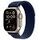 APPLE Watch Ultra 2 GPS + Cellular, 49mm Titangehäuse, Natur mit Trail Loop, Blau - S/M (MX4J3FD/A)