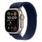 APPLE Watch Ultra 2 GPS + Cellular, 49mm Titangehäuse, Natur mit Trail Loop, Blau - M/L (MX4L3FD/A)
