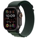 APPLE Watch Ultra 2 GPS + Cellular, 49mm Titanium Case, Black with Alpine Loop M, Dark Green (MX4R3FD/A)