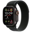 APPLE Watch Ultra 2 GPS + Cellular, 49mm Titangehäuse, Schwarz mit Trail Loop, Schwarz - M/L (MX4V3FD/A)