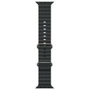 APPLE Ocean Armband 49mm (Titan Natur), Schwarz [Late 2024] (MXTL3ZM/A)