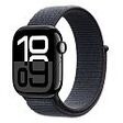 APPLE Watch Series 10 GPS, 42mm Aluminiumgehäuse, Diamantschwarz mit Sport Loop, Tinte (MWWG3QF/A)