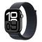 APPLE Watch Series 10 GPS, 46mm Aluminiumgehäuse, Diamantschwarz mit Sport Loop, Tinte (MWWR3QF/A)