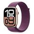 APPLE Watch Series 10 GPS, 46mm Aluminium Case, Rose Gold with Sport Loop, Plum (MWWV3QF/A)