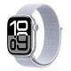 APPLE Watch Series 10 GPS + Cellular, 42mm Aluminium Case, Silver with Sport Loop, Blue Cloud (MWX53QF/A)