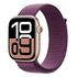 APPLE Watch Series 10 GPS + Cellular, 46mm Aluminium Case, Rose Gold with Sport Loop, Plum (MWY83QF/A)