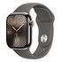 APPLE Watch Series 10 GPS + Cellular, 42mm Titanium Case, Natural with Sport Band M/L, Stone Gray (MWXE3QF/A)