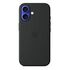 APPLE iPhone 16 Silikon Case mit MagSafe, Schwarz [Late 2024] (MYY13ZM/A)