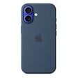 APPLE iPhone 16 Silikon Case mit MagSafe, Denim [Late 2024] (MYY23ZM/A)