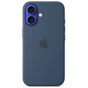 APPLE iPhone 16 Silicone Case with MagSafe, Denim [Late 2024] (MYY23ZM/A)