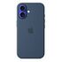 APPLE iPhone 16 Silikon Case mit MagSafe, Denim [Late 2024] (MYY23ZM/A)