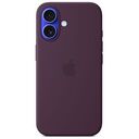 APPLE iPhone 16 Silikon Case mit MagSafe, Pflaume [Late 2024] (MYY43ZM/A)