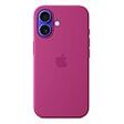 APPLE iPhone 16 Silikon Case mit MagSafe, Fuchsia [Late 2024] (MYY53ZM/A)