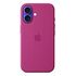 APPLE iPhone 16 Silikon Case mit MagSafe, Fuchsia [Late 2024] (MYY53ZM/A)