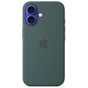 APPLE iPhone 16 Silicone Case with MagSafe, Lake Green [Late 2024] (MYY83ZM/A)