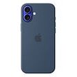 APPLE iPhone 16 Plus Silicone Case with MagSafe, Denim [Late 2024] (MYYA3ZM/A)