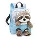 NICI Rucksack mit Waschbär Plüschtier, Hellblau (49844)