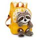 NICI Rucksack mit Waschbär Plüschtier, Gelb (49846)
