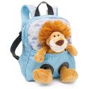 NICI Rucksack mit Löwe Plüschtier, Hellblau (49848)