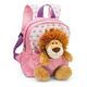 NICI Rucksack mit Löwe Plüschtier, Rosa (49849)