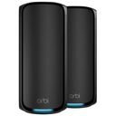 NETGEAR Orbi 970 Serie Quad-Band WiFi 7 Mesh-System, 2er Set, Schwarz (RBE972SB-100EUS)