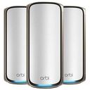 NETGEAR Orbi 970 Serie Quad-Band WiFi 7 Mesh-System, 3er Set, Weiss (RBE973S-100EUS)