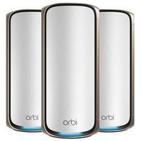NETGEAR Orbi 970 Serie Quad-Band WiFi 7 Mesh-System, 3-Pack, White (RBE973S-100EUS)