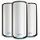 NETGEAR Orbi 970 Serie Quad-Band WiFi 7 Mesh-System, 3er Set, Weiss (RBE973S-100EUS)